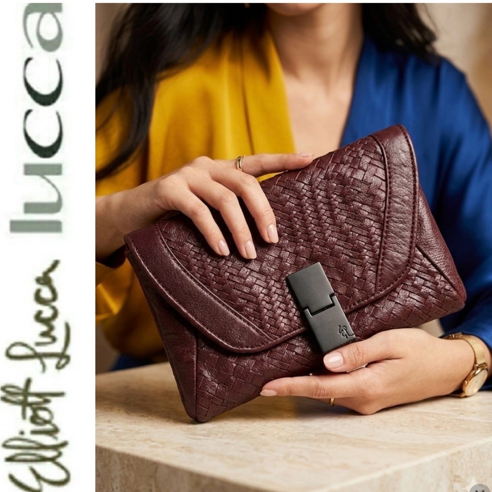 Elliott Lucca Leather  Wristlet